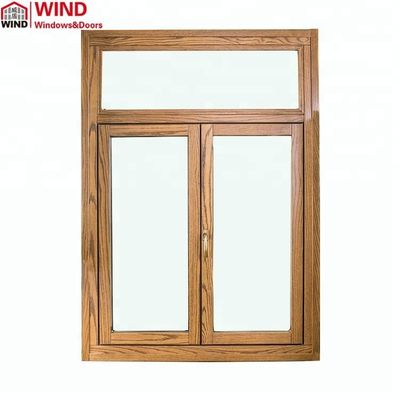 качество  Swing CE Certification Airtight Aluminum Clad Timber Flush Profile Casement Windows завод